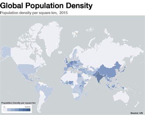Most densely populated countries worldwide 2021 .